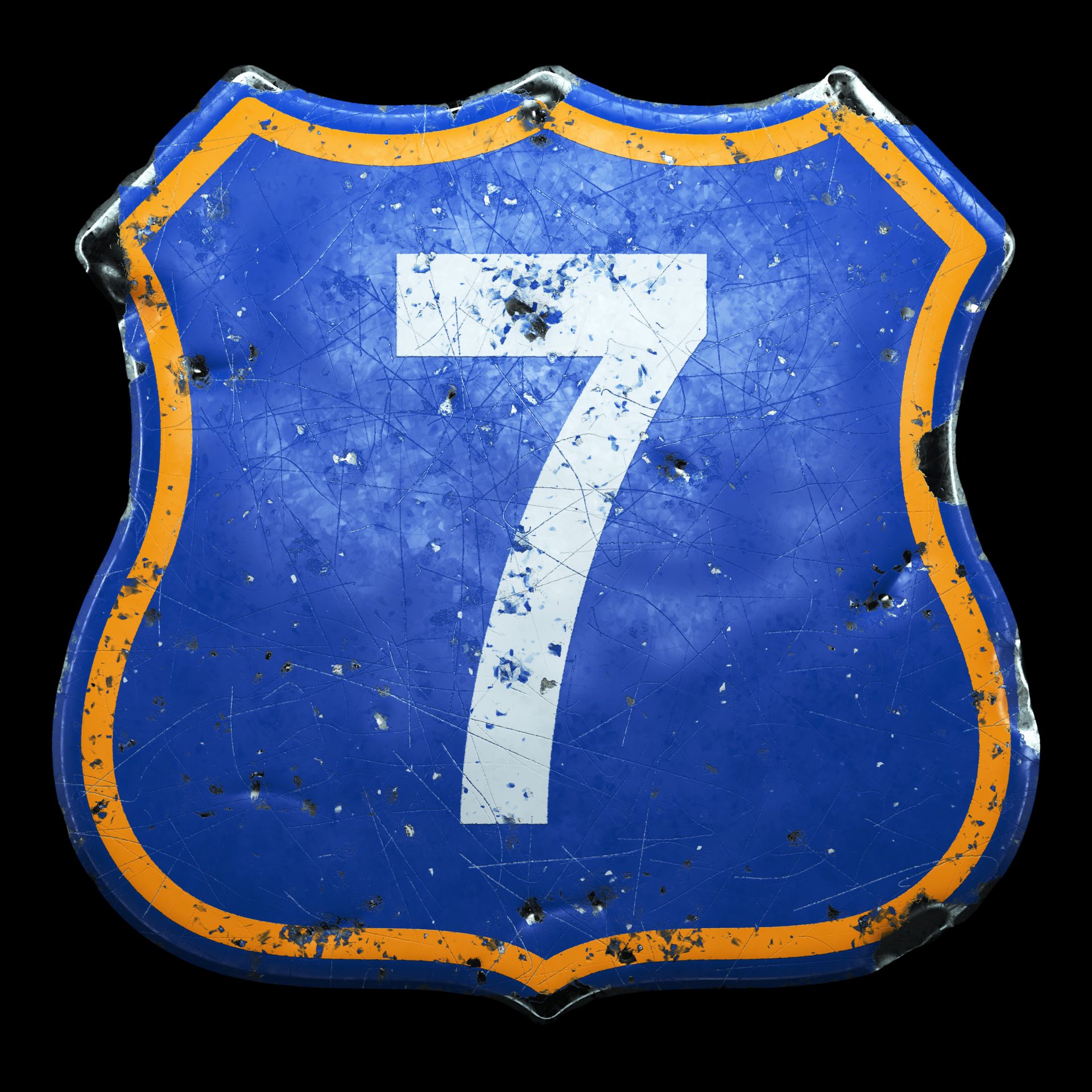 old sign with a seven, digital marketing